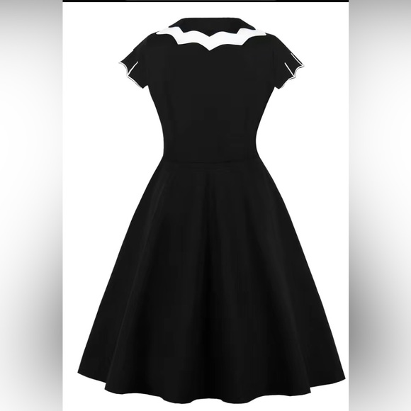 New Adult Wednesday Addams style bats and webs dress - Picture 3 of 8
